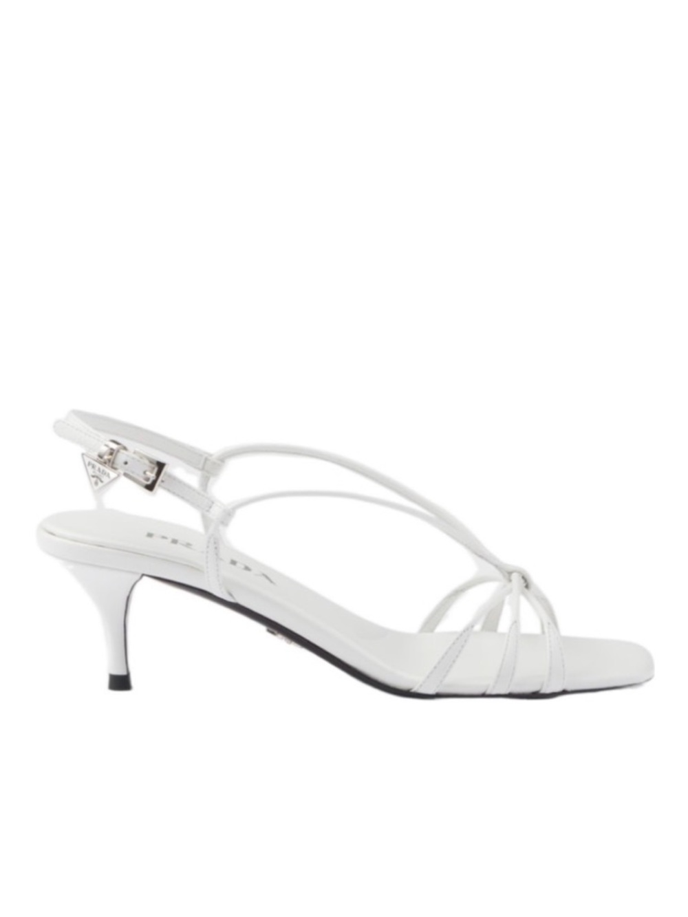 Prada Capretto Strappy Heeled Sandal